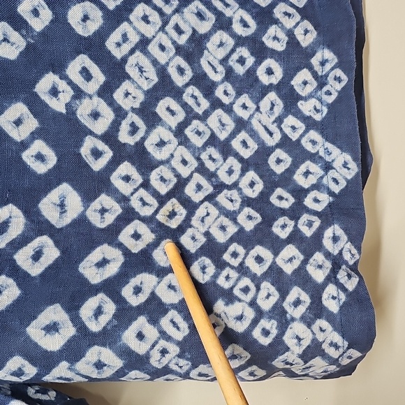 Tommy Bahama Shibori Linen Baja Hoodie, Blue White, Size Medium - Picture 3 of 12